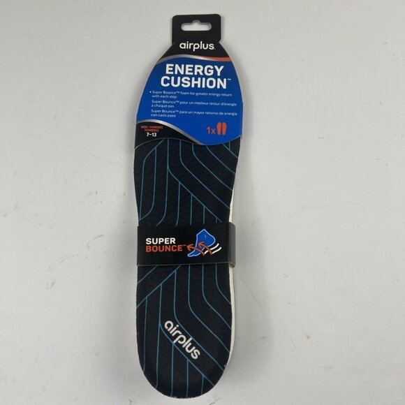 AIR ENERGY CUSHION INSOLE MENS Sizes 7-13 Shoes Feet Support Soft Super Bounce - Picture 1 of 7